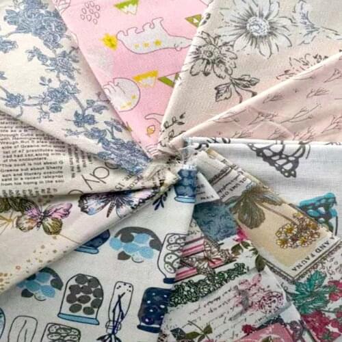 Retro Cotton And Linen Fabric Linen Upholstery Cloth For DIY Quilting & Sewing Placemat,Bags Material