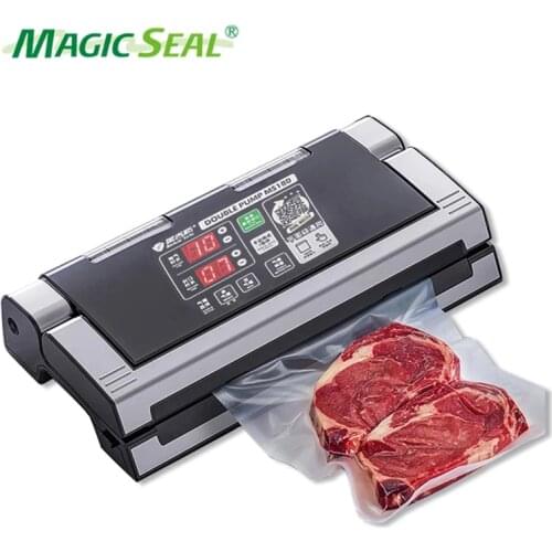 MAGIC SEAL MS180 Vacuum Sealer Packaging Machine Small External Pumping Commercial Household Food Preservation Machine