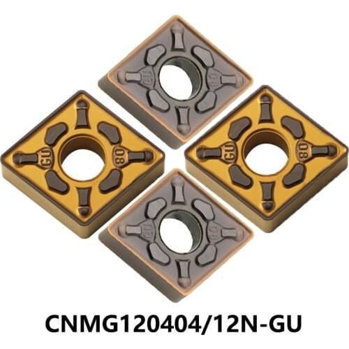 10pcs Original Cutting Tools Inserts CNMG CNMG120404N-GU CNMG120412N-GU AC6030M AC630M AC6040M Turning Tools Lathe Cutter CNC