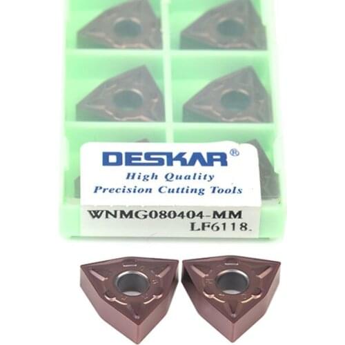 WNMG080404-MM WNMG080408-MM LF6118 Carbide Blades CNC Lathe Turning Inserts External Turning Tools For Machining Stainless Steel