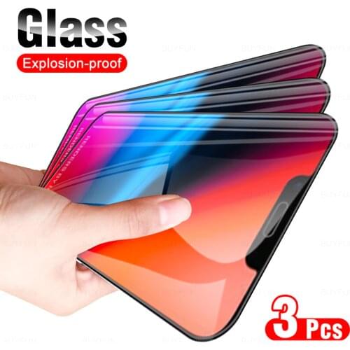 3Pcs HD Full Cover Protective Tempered Glass For iPhone 13 Phone Screen Protector Glass Film For APPLE iPhone13 Aifon 6.1" 2021