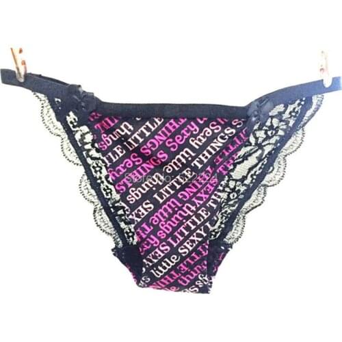 Women Sexy Lace Panties Low-waist Underwear Thong Female G String Breathable Lingerie Temptation Embroidery Intimates Free Ship