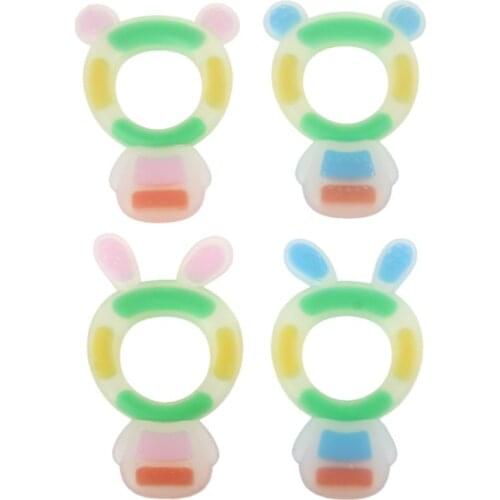 1 Piece Doll Silicone Teether Baby Teething Pendant Nursing Soft Silicone Beads Safe Toys for DIY Teething Necklace