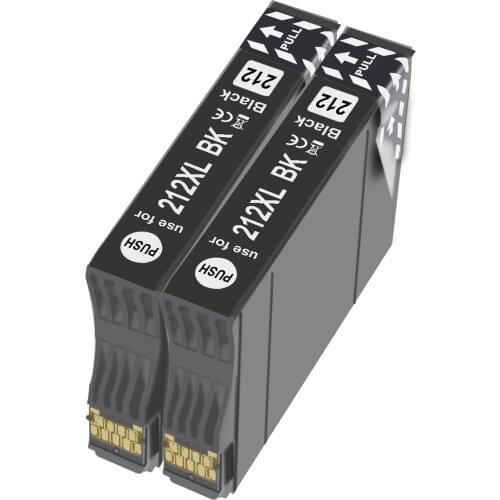 2Black T212XL compatible ink cartridge for Epson XP-4100 XP-4105 Fuerza WF-2830 WF-2850