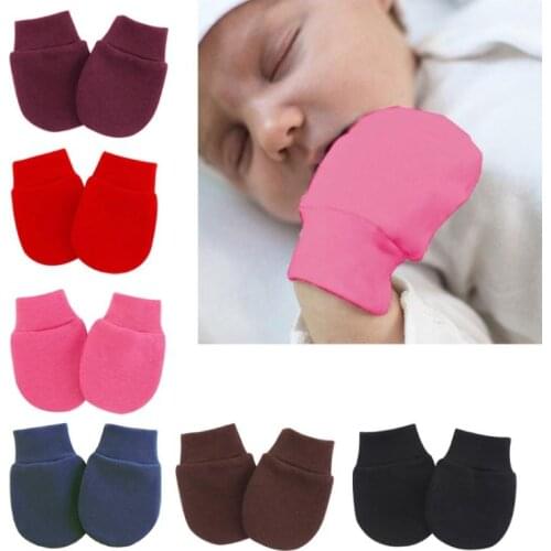 3 Pair/Set Baby Gloves Newborn Infant Anti-grab Glove Face Protect Baby Mitten
