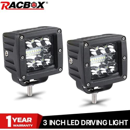 39W 3 INCH LED Work Light DC 9-32V 6000K White Driving Lamp Waterproof Bracket style Offroad LED Pods Combo Fog Light Bar