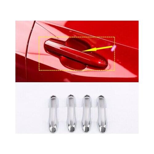 Chrome Hollow Style Side Door Handle Cover Trim 4pcs For Toyota RAV4 2019 - 2020