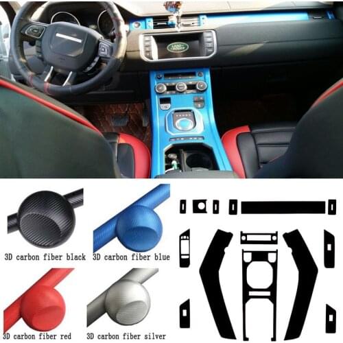Car-Styling Carbon Fiber Car Interior Center Console Color Change Molding Sticker Decals For Land Rover Range Rover Evoque
