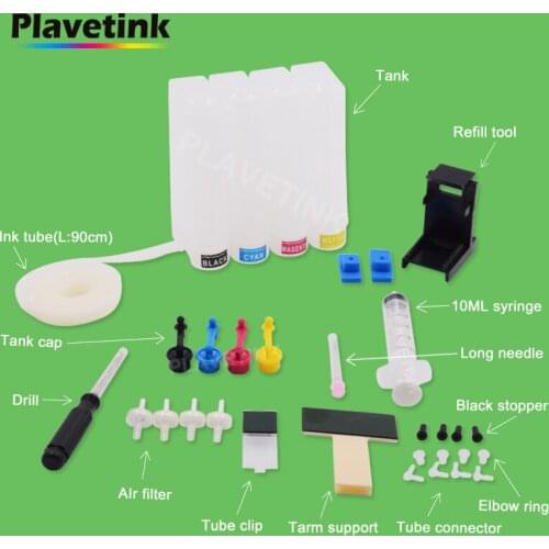 Plavetink Diy Ciss Ink Tank For HP 21 22XL Ink Cartridge For HP OfficeJet 5610 5610v 5610xi All-in-One Printer Ciss Ink System