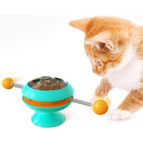 Windmill Toys For Cat Puzzle Whirling Turntable Toys Interactive Cat Play Game Toy Creative Kitten Teasing Toy Pet Cats Supplies