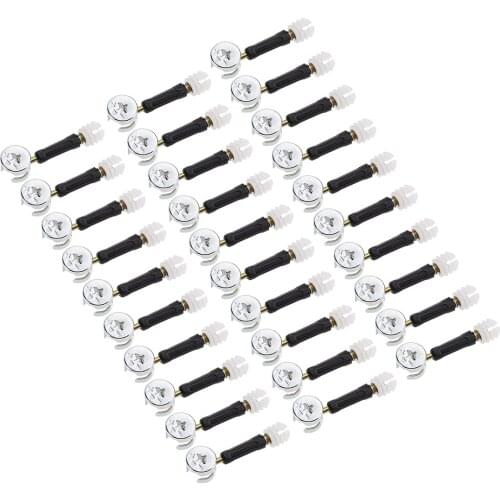 Uxcell Furniture Connecting Kit, 15mm OD Cam Fitting, M6 Self Tapping Screws, 30 Sets