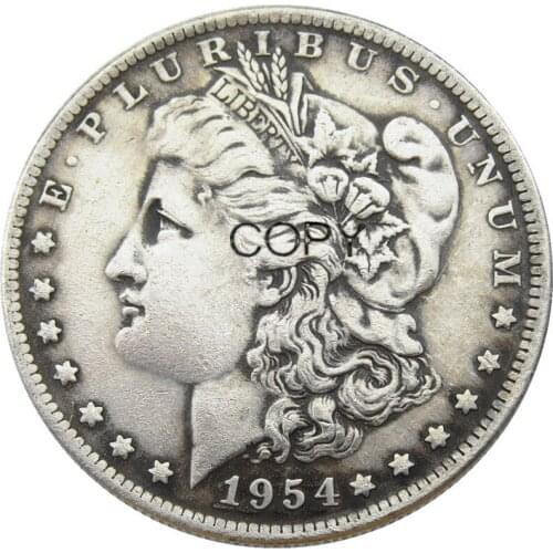 US 1954 Morgan Dollar Silver Plated Copy Coin