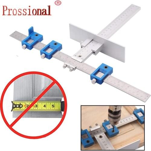 New Detachable Hole Punch Locator Tool Drill Guide Sleeve for Drawer Cabinet Hardware Dowel Wood Drilling Hole Punching Ruler