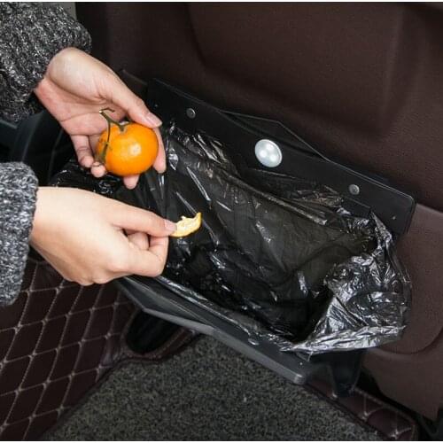 Car Seat Back Organizer PU Leather Garbage Storage Bag Car Organizer Accessories for Citroen C-Quatre C-Triomphe Picasso C1 C2