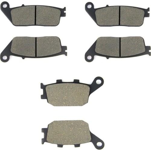 SOMMET Motorcycle Front + Rear Brake Pads Disks for Kawasaki Z 750 (ZR 750 L/M) ABS (2007-2011) Z750 ZR750 LT142-142-174
