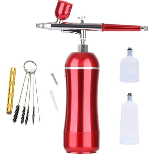 Cheap Cordless Airbrush Kit High PSI Compressor Large Air Flow Dual Action Spray Gun for Art Model Body Paint Artist Makeup Nail
