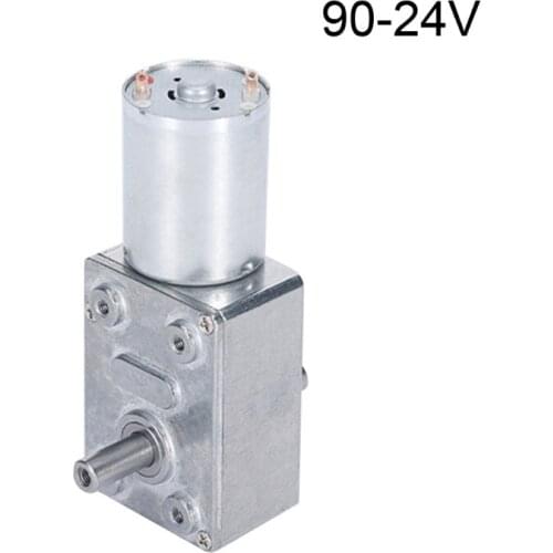 M6CF High Torque Speed Reducer for Mini Geared Motor JGY370 6V/12V24V Reversible Low Speed Worm Gear Motor 6RPM to150 RPM