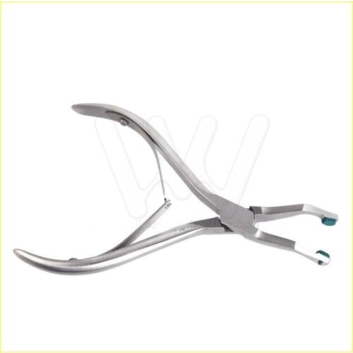 Crown Plier With Green Rubber Tipped Dental Surgical