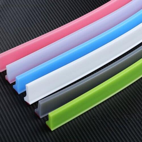 Collapsible Bathroom Water Stopper Flood Barrier Silicone Water Blocker Self-adhesive Bathroom And Kitchen Water Stopper