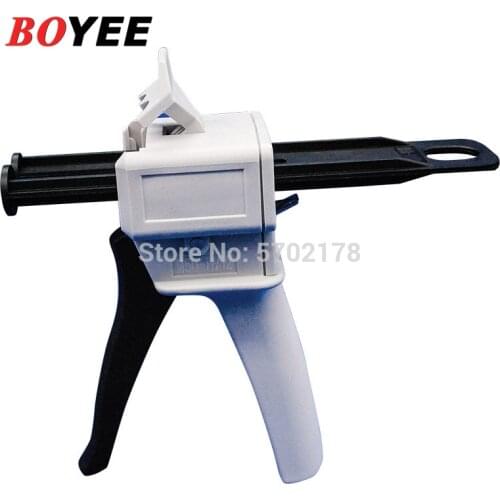Dental Impression Mixing Dispensing Gun Universal Dispenser Gun 1:1 /1:2 Silicon Rubber Dispenser Gun 10:1 50ml ab glue gun