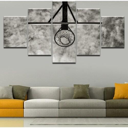 Unique gift canvas printed sports basketball poster frame for modern picture family bedroom living room decoration wall art