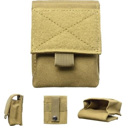 Military Molle Pouch Tactical Single Pistol Magazine Pouch Knife Flashlight Sheath Airsoft Hunting Ammo Camo Bags