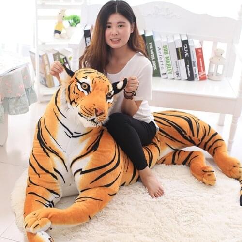 High Quality Giant White Tiger Stuffed Toy Baby Lovely Big Size Tiger Plush Doll Soft Pillow Children Christmas Gift