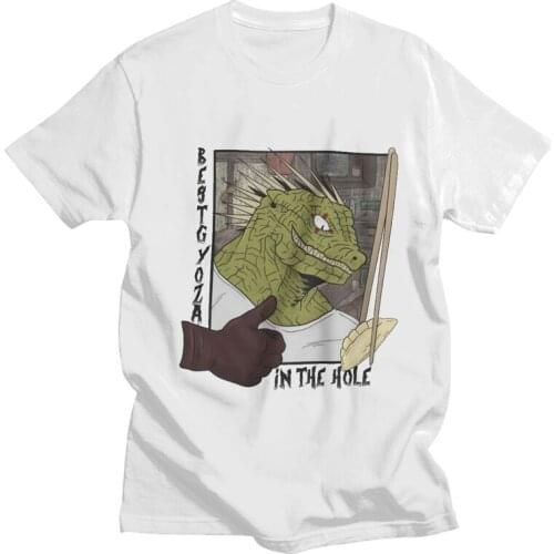 Funny Dorohedoro Kaiman And Nikaido T Shirt for Men Cotton Print T-shirt Novelty Tshirt Short Sleeve Anime Manga Caiman Tee Tops