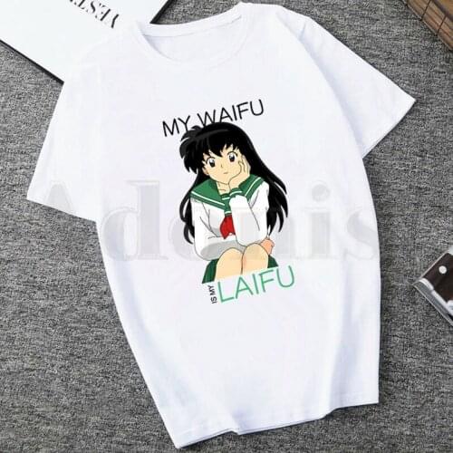 Japanese Anime Inuyasha Sesshoumaru T Shirts Womens T-shirt Short Sleeve Female Tops Tees Harajuku Vogue Vintage