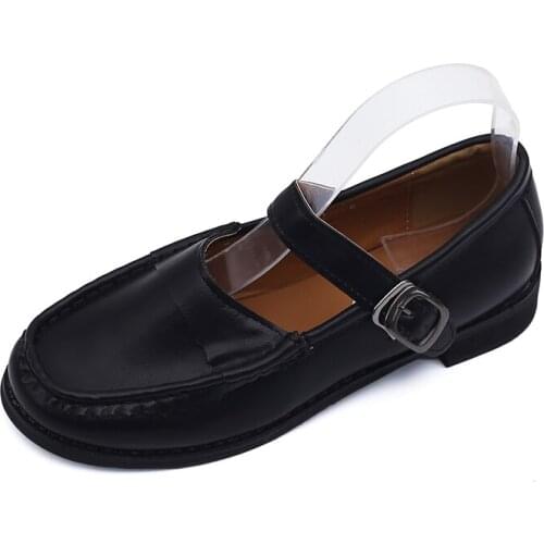 Women Student Shoes College Girl Shoes JK Commuter Uniform Shoes Block Heels Mary Jane Shoes