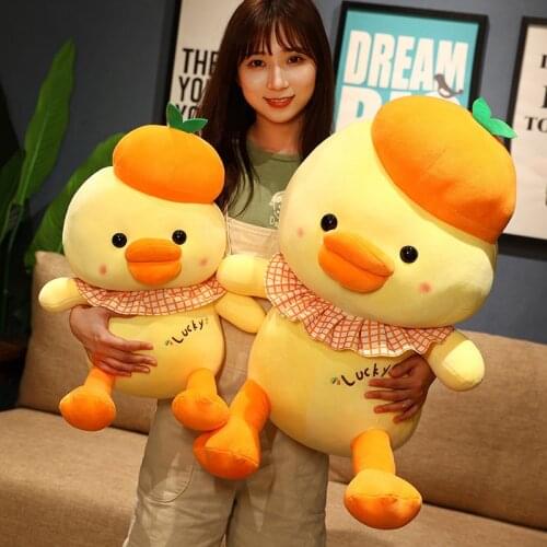 1pc 30-70cm New Soft Hat Duck Animal Plush Lucky Toy Stuffed Toy Girl Gift Childrens Toy Sofa Pillow Cushion Home Decoration