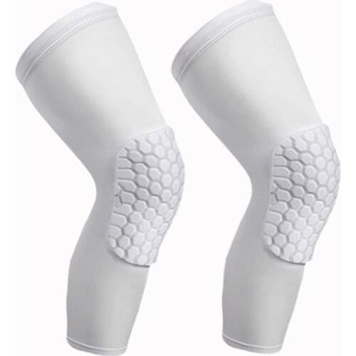 1Pc Men Women Knee Pad Breathable Sports Football Basketball Knee Pad Honeycomb Leg Brace Support