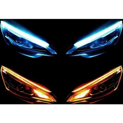 2pcs car DRL LED daytime running lights auto flow turn signal kit accessories for Volvo S40 S60 S80 XC60 XC90 V40 V60 C30 XC70