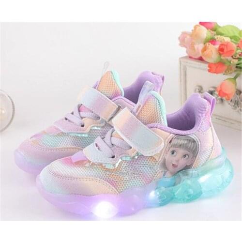 Disney 2021 snow and ice colors between girls sandals age season aisha princess student leisure childrens shoes