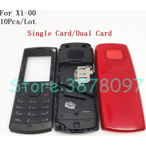 10Pcs/Lot New Full Complete Mobile Phone Housing Cover Case with English Keypad For Nokia x1 X1-00 X1-01