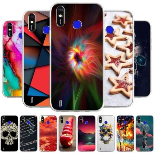 TPU Phone Case For Tecno Spark 4 Lite Spark 5 6 Air Pro Pouvoir 4 Cover Soft Silicone Shell Anti-Fall Coque Bags Painted Printed
