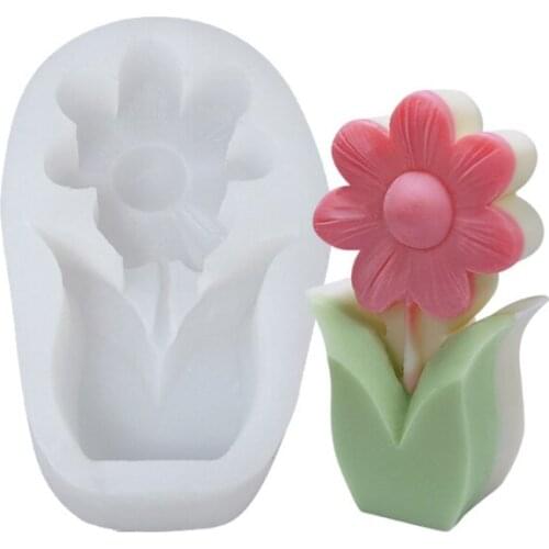 Flowers Epoxy Resin Mold Ornaments Casting Silicone Mould DIY Crafts Aromatherapy Plaster Casting Tools