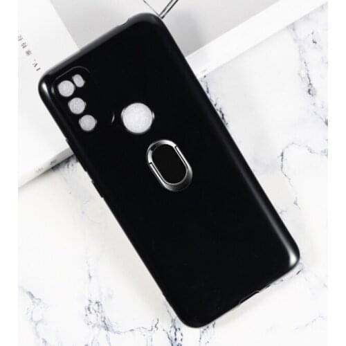 For BLACKVIEW A70 Case Metal Ring Holder Magnetic car Silicone Phone Case On for Blackview A70