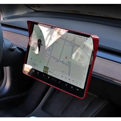 For Tesla Model 3/y 2021 Screen Visor Frame Navigation Protection Navigation Screen Sunshade Modification Accessories
