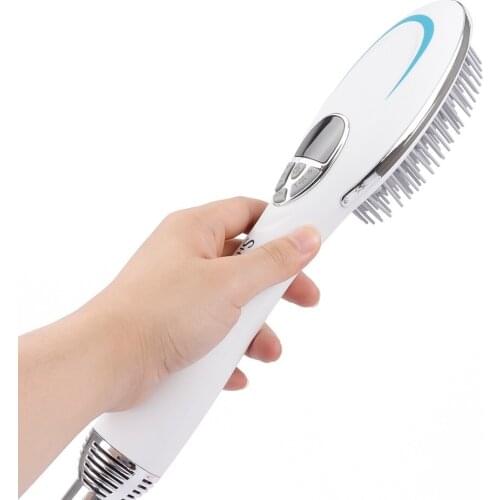 Electric Hair Brush Dryer Comb Vibration massager Fast Hair Straightener Comb Negative ions Wet & Dry Hair Care Styling Tools