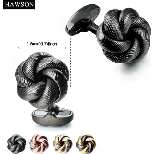 Formal Simple Twist Flower Cufflinks for Mens Cooper Material Lawyer Cuff Links High Quality Button with Gift Box