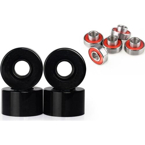 12PCS kit of Skateboard wheels 55X32mm with 608 integrated bearing Complete Kit