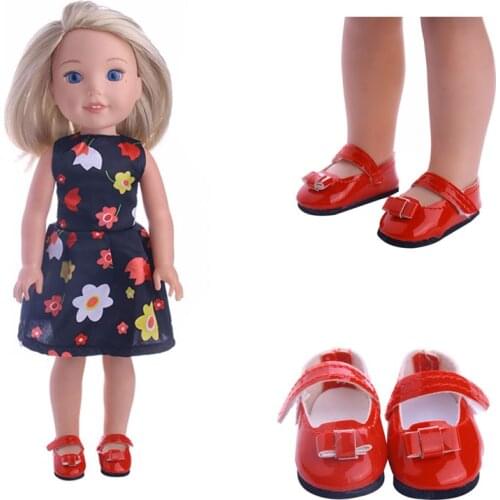 Fashionable and lovely solid shoes for Wellie Wisher doll ,14.5 inch Doll ,Doll accessories