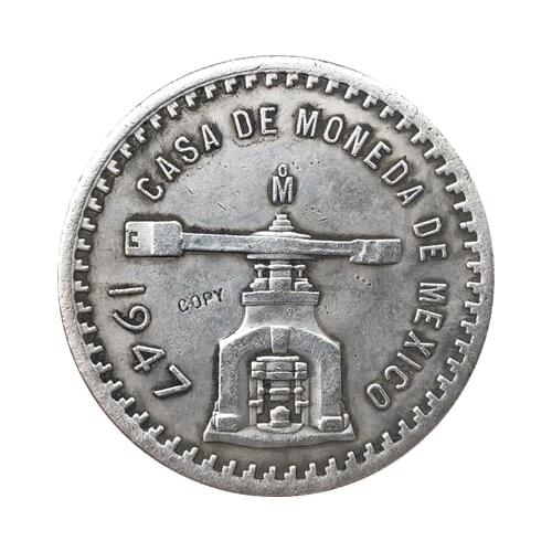 1947 Mexico 1 Onza coins COPY 42mm