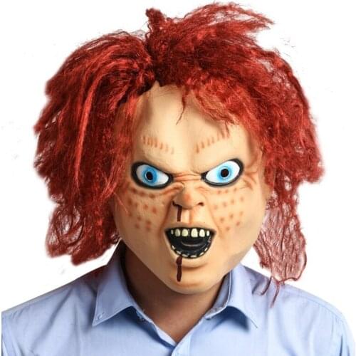 New Childs Play Chucky Mask Terror Halloween Scary Adult Full Head Prop Cosplay costume Latex Masks