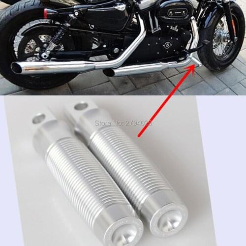 New Motorcycle Rough Crafts Silver Front Footrest Pedal FootPeg For Harley Sportster XL 1200 883 Custom Free Shipping