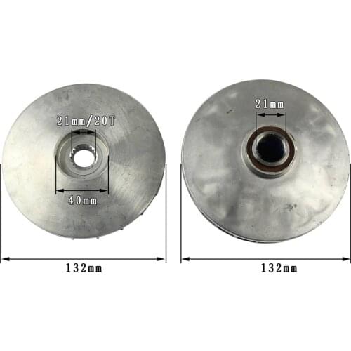 1 Set 132mm 20 Tooth Primary Front Clutch Drive Variator Clutch Assembly For Chinese Linhai 400cc LH400 ATV 0.83 Inch Variator