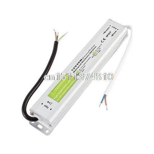 Switching Power SupplyAC 170-250V IP67 Waterproof Driver Power Supply for DC 12V 45W LED Light Lamp