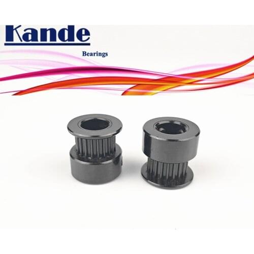 Kande Bearings 4pcs GT2 Timing Pulley Synchronous wheel Aluminum Alloy Black 20 Teeth for 2GT Timing Belt 3d printer part