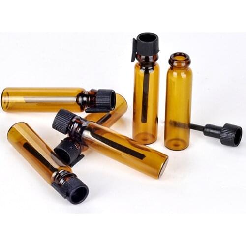 200Pcs/Lot 1ml Perfume Glass Dropper Bottle For Essential Oils Empty Perfume Bottles Travel Container for Sample
